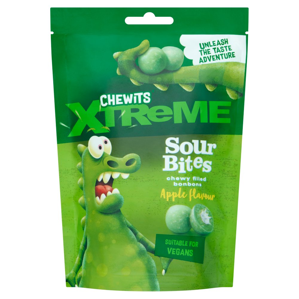 Chewits Xtreme Apple Flavour Sour Bites (115g × 10 × 1)