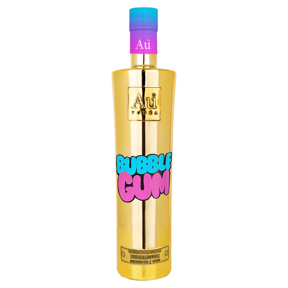 Au Vodka Bubble Gum Flavoured Spirit Drink 70cl (70Cl × 6)