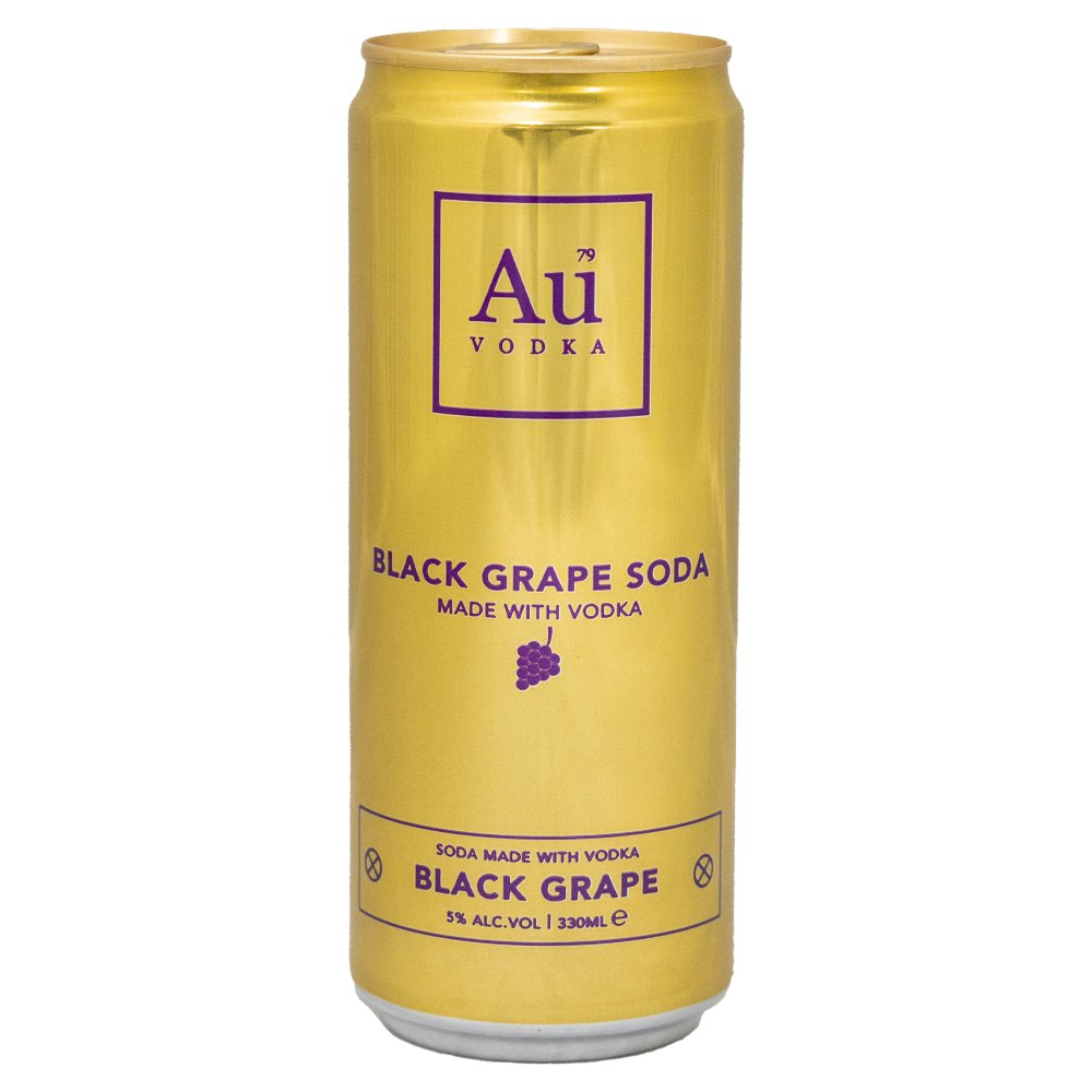 Au Vodka Black Grape Soda 330ml (33Cl x 12 x 1)