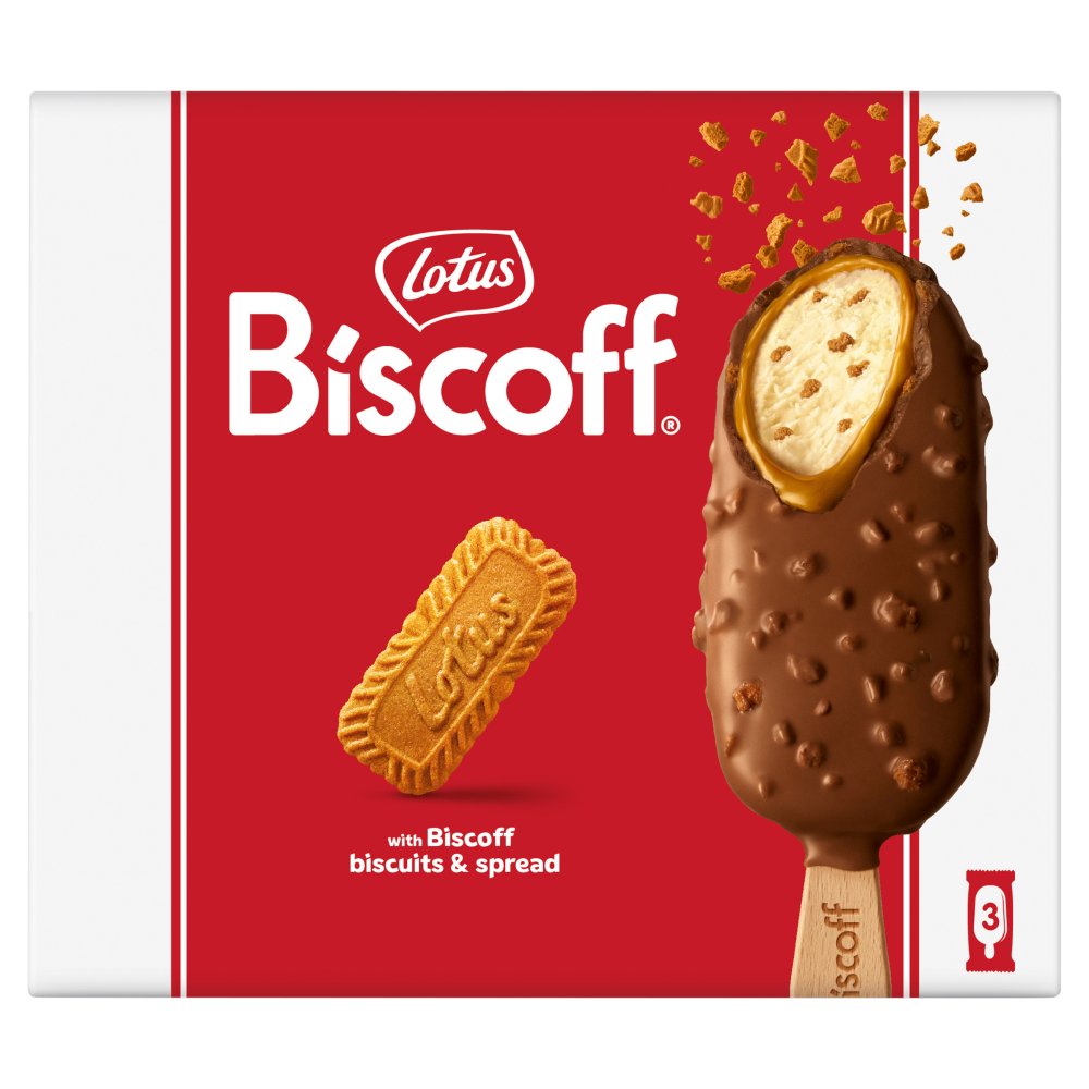 Biscoff Milk Chocolate Ice Cream Sticks