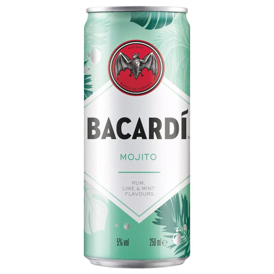 BACARDÍ Mojito Premix Rum Cocktail, 25cl (250ml x 12 x 1)