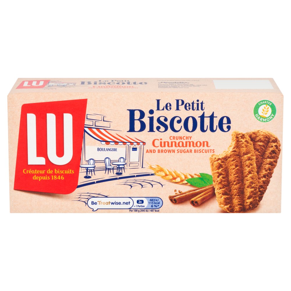 LU Le Petit Biscotte Crunchy Cinnamon & Brown Sugar Biscuits