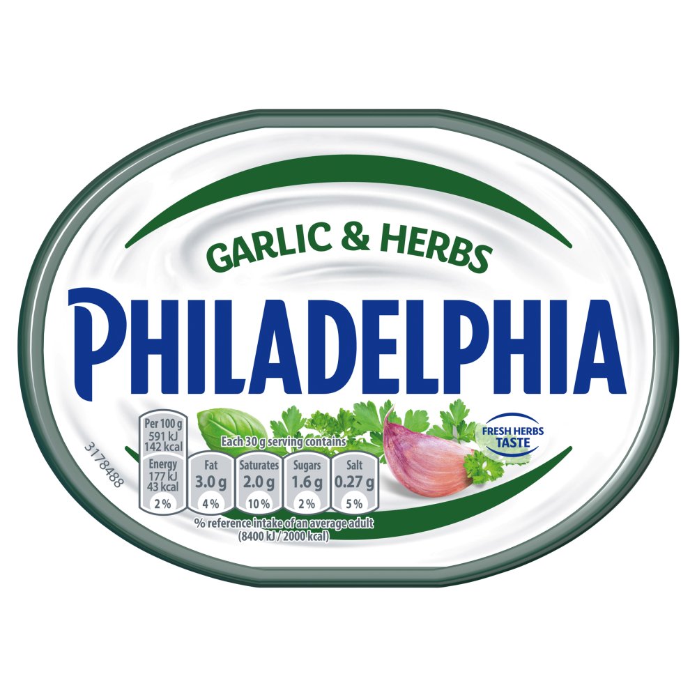 Philadelphia Garlic & Herbs Soft Cream Cheese
