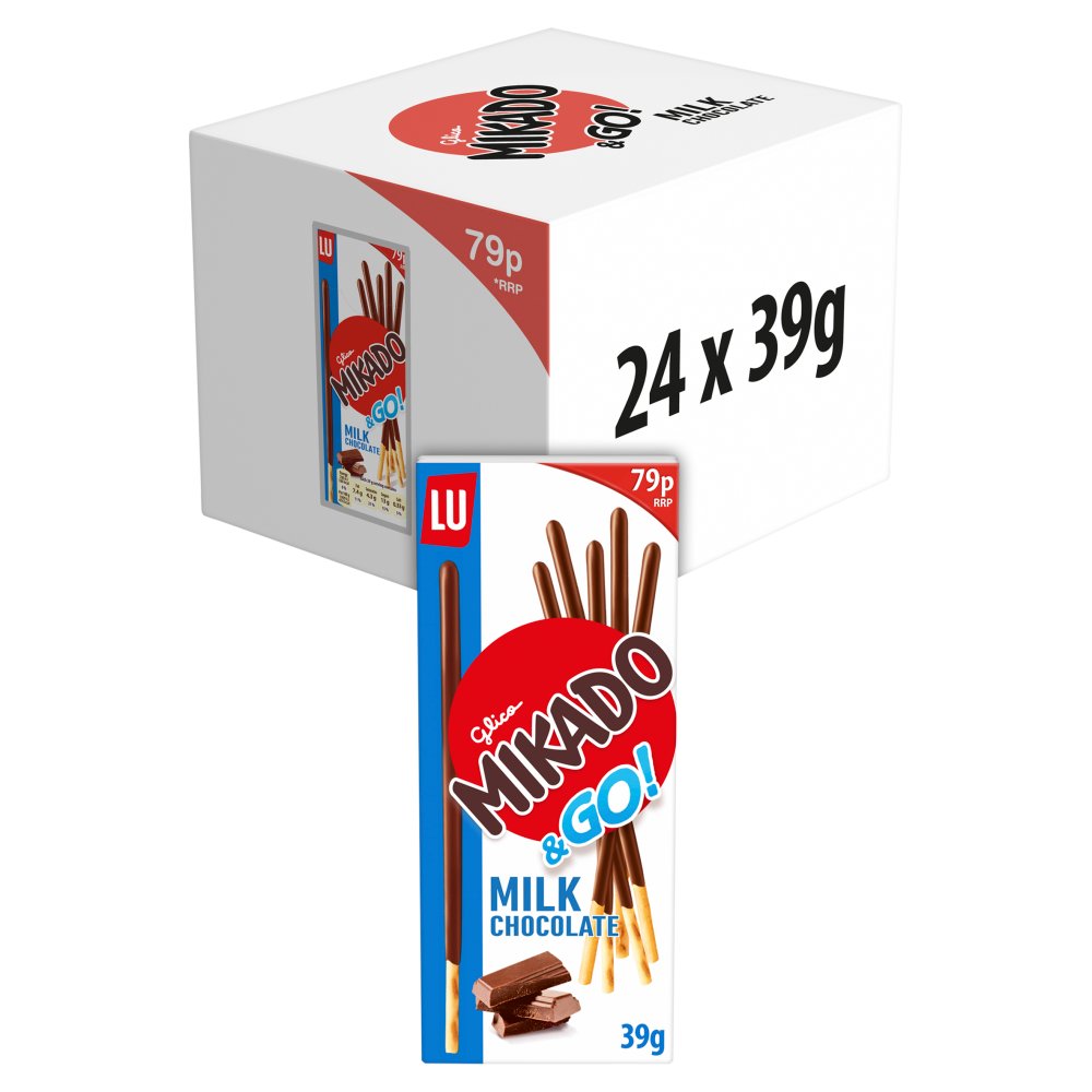 LU Mikado & Go Milk Chocolate Biscuits 79p PMP
