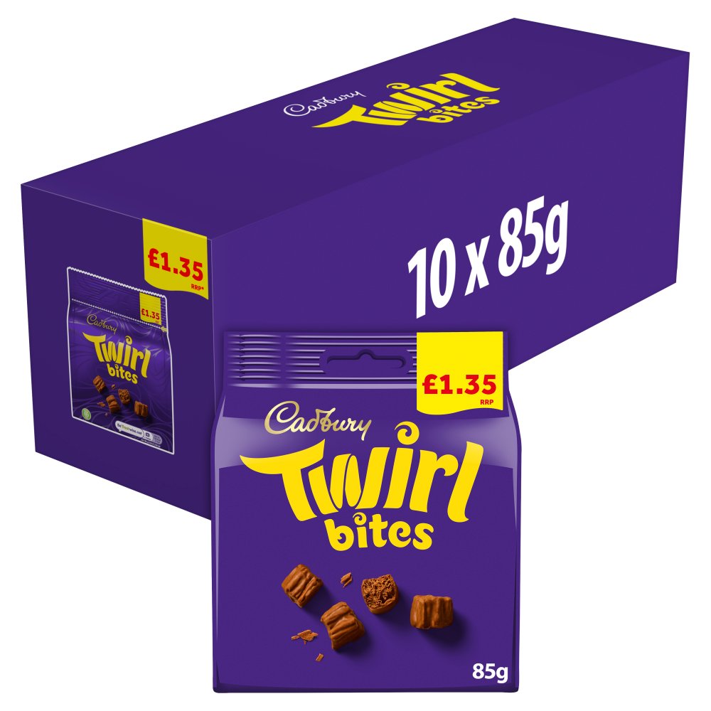 Cadbury Twirl Bites Chocolate Bag £1.35 PMP (85g × 10 × 1)