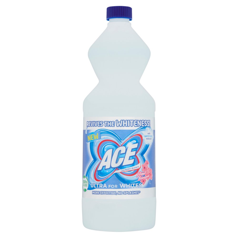 ACE Ultra for Whites Stain Remover (1Ltr × 6 × 1)