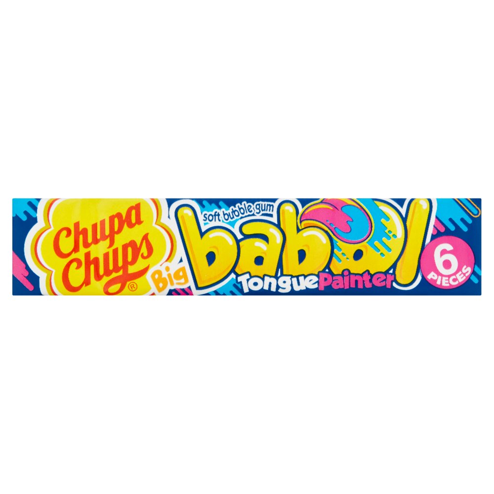 Chupa Chups Big Babol Blue Raspberry Flavour Soft Bubble Gum (6pk × 20 × 24)