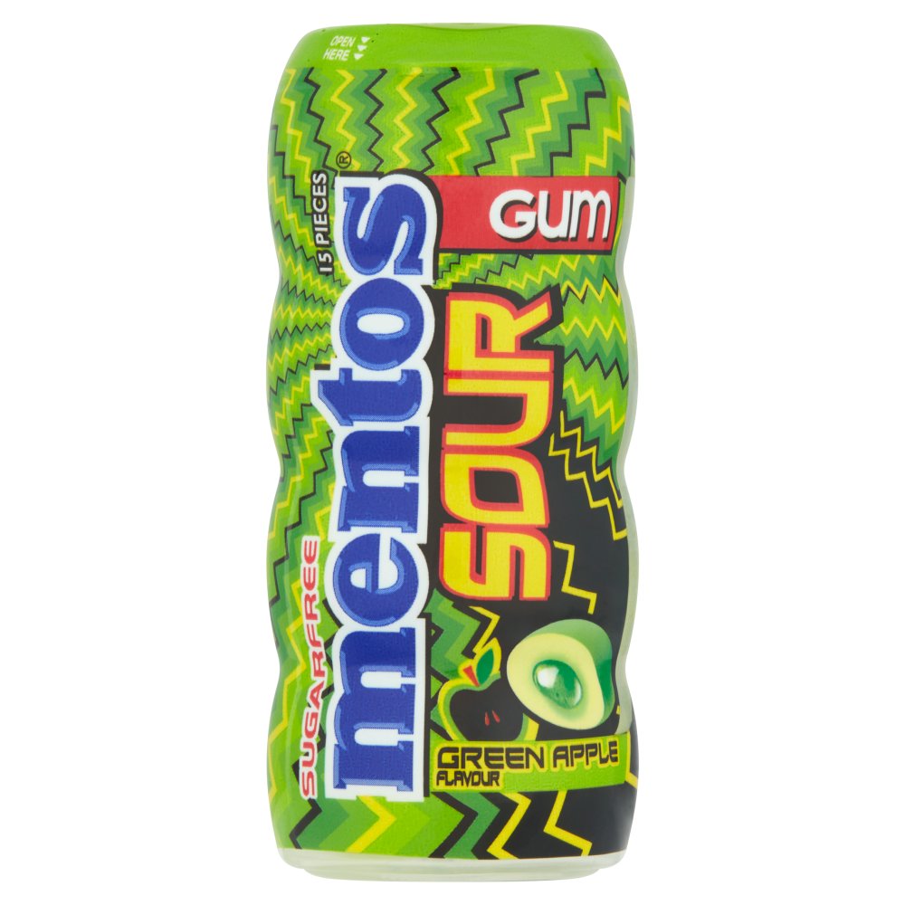 Mentos Sour Gum Green Apple Flavour