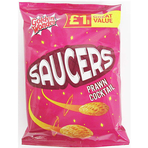 Golden Wonder Prawn Cocktail Saucers £1 (40g × 18 × 1)