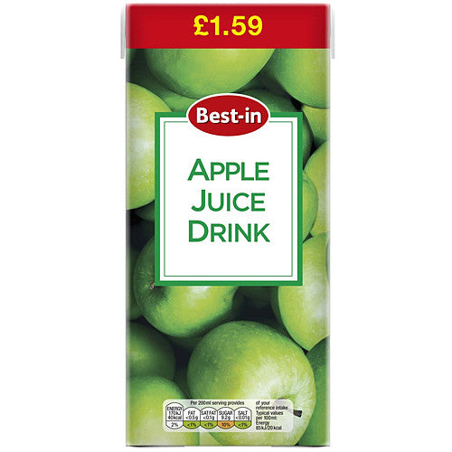 B/In Apple Juice PM £1.59 (1Ltr × 12 × 1)