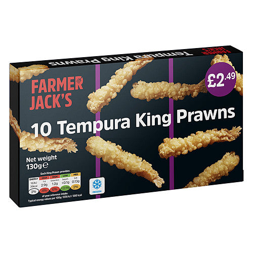 F/J Tempura King Prawns £2.49 (130g × 10)