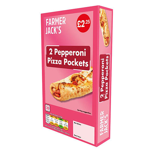 Farmer Jack's Pepperoni Pizza Pockets (240g × 12)