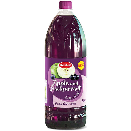 B/In Blackcurrant & Apple Cordial 1.5Ltr £1.99 (1.5Ltr × 6 × 1)