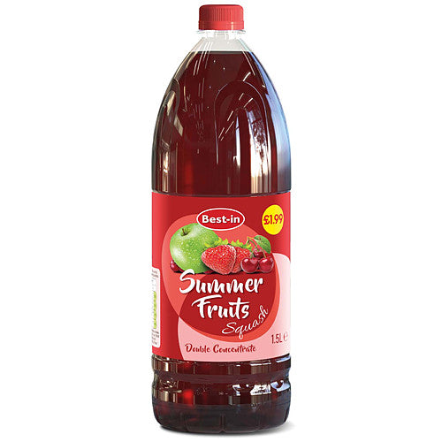 B/In Summer Fruits Cordial 1.5Ltr PM £1.99 (1.5Ltr × 6 × 1)