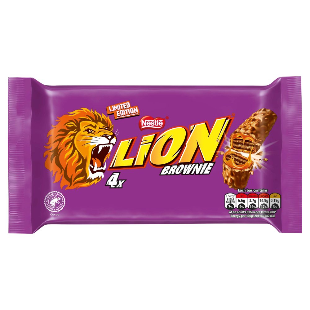 Lion Brownie Milk Chocolate Bar Multipack 4 Pack
