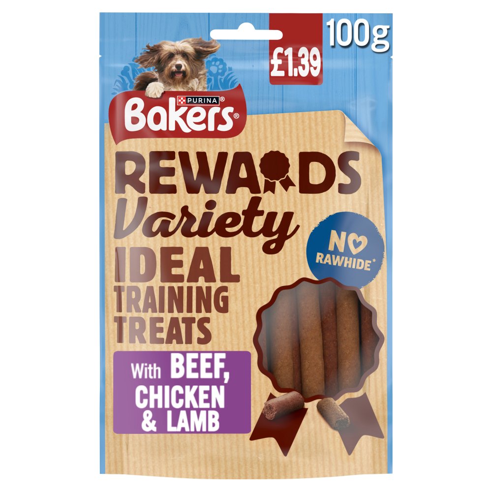 BAKERS Rewards Mixed Variety Dog Treats PMP (100g × 8 × 1)
