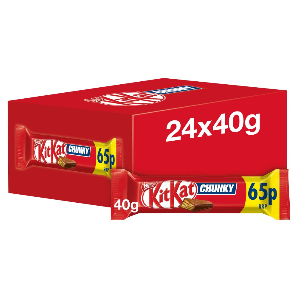 Kit Kat Chunky Milk Chocolate Bar PMP 65p (Std × 24 × 1)
