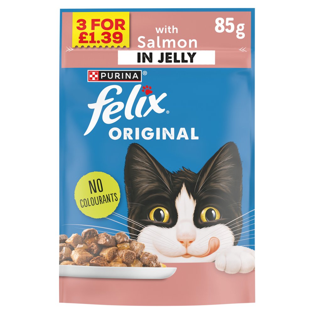 FELIX Original Salmon Wet Cat Food PMP (85g × 24 × 1)