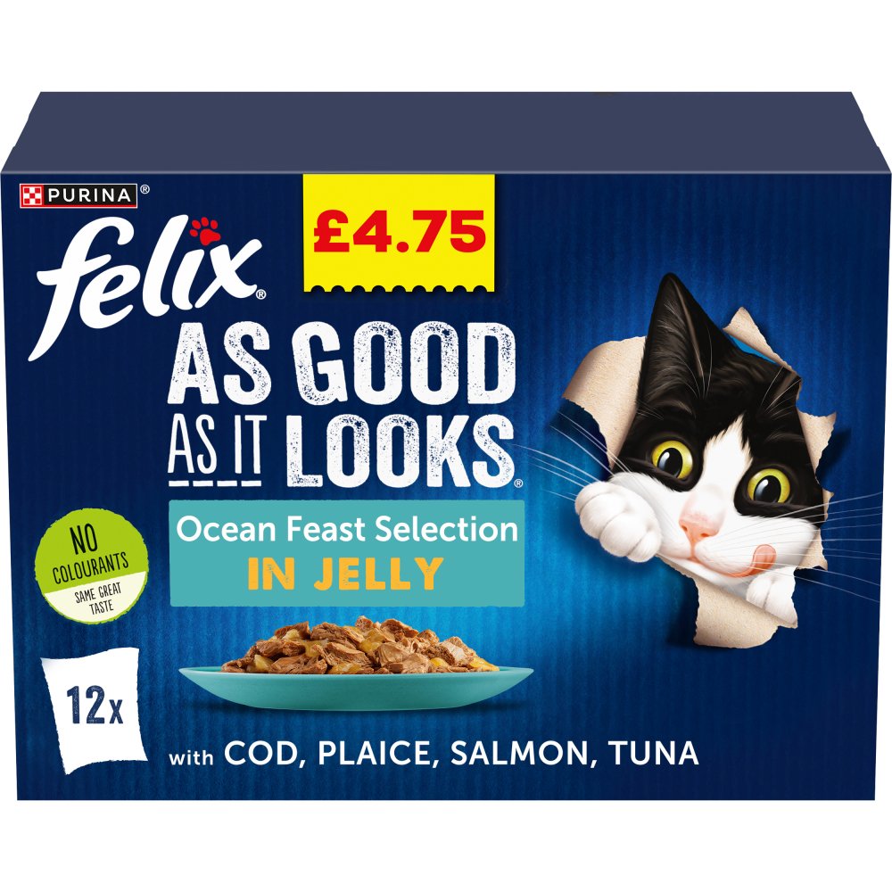Felix Ocean Feast Selection in Jelly (100g × 4 × 1)