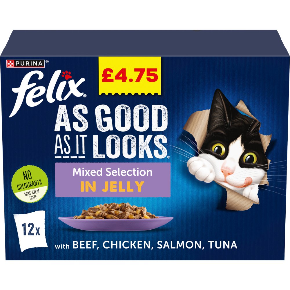 Felix As Good as It Looks Mixed Selection in Jelly (100g × 4 × 1)