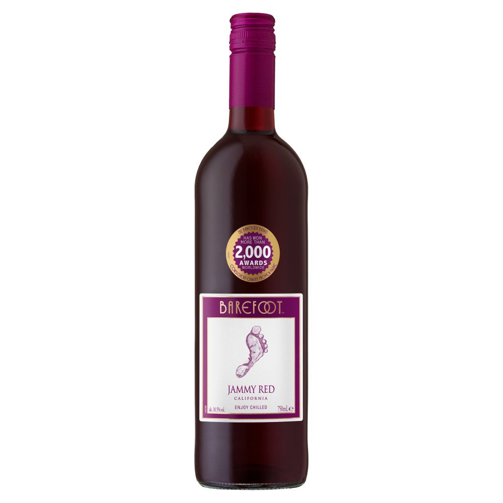 Barefoot Jammy Red Wine 750ml (75Cl x 6)