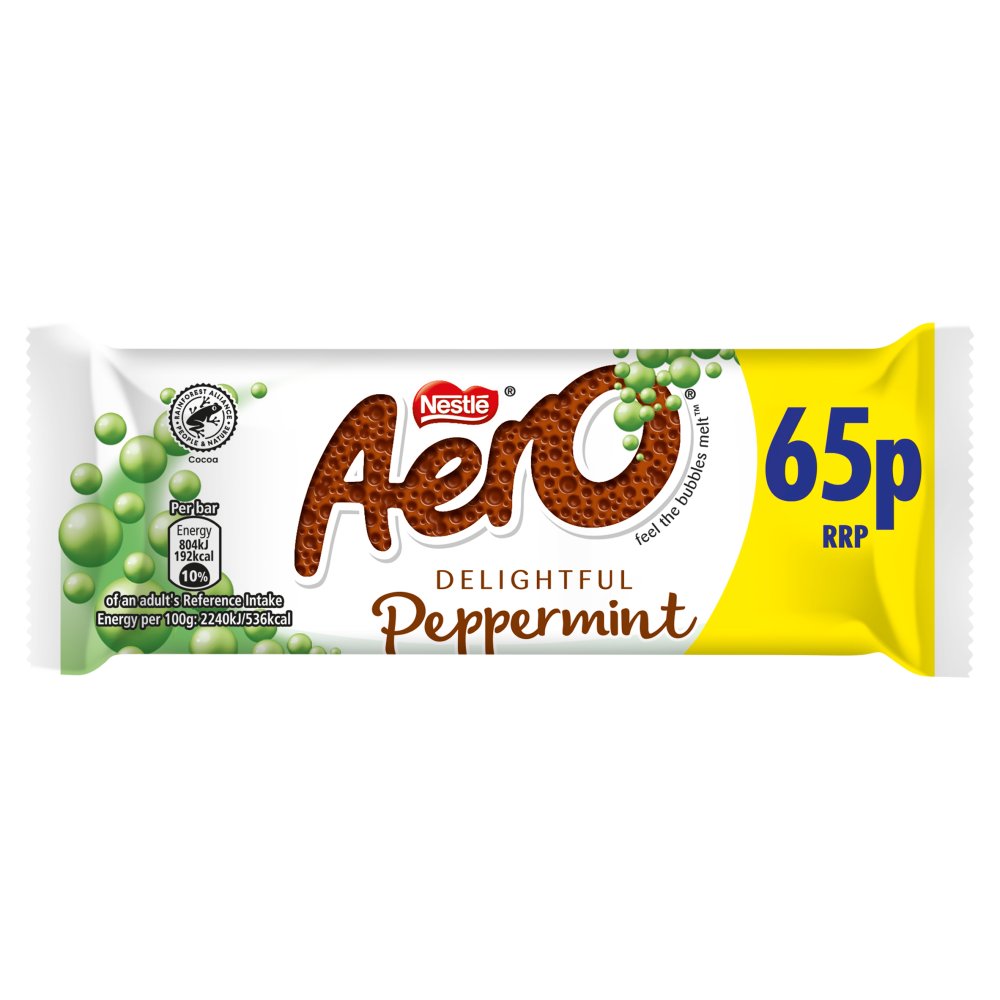 Aero Peppermint Mint Chocolate Bar PMP 65p (Bar × 24 × 1)