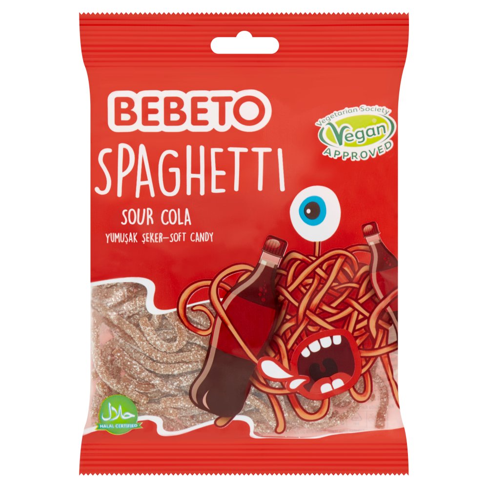 Bebeto Spaghetti Sour Cola Soft Candy