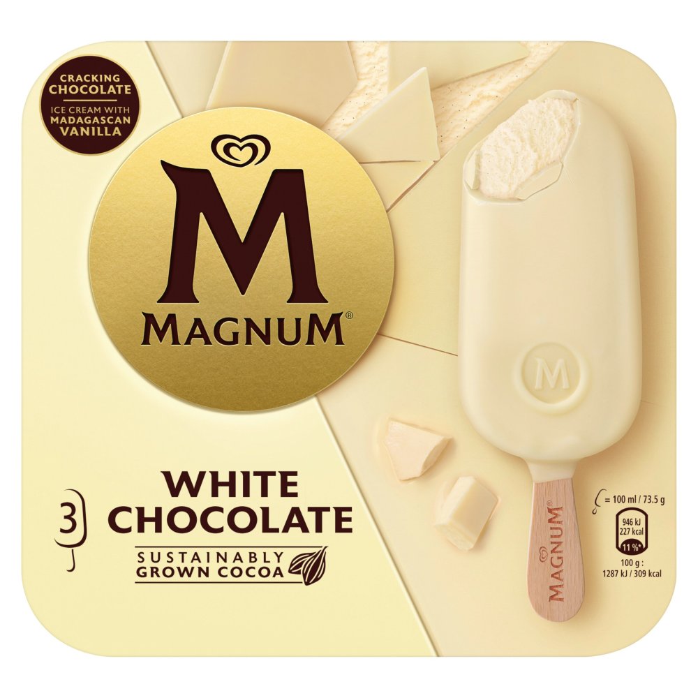 Magnum Ice Cream Sticks White Chocolate