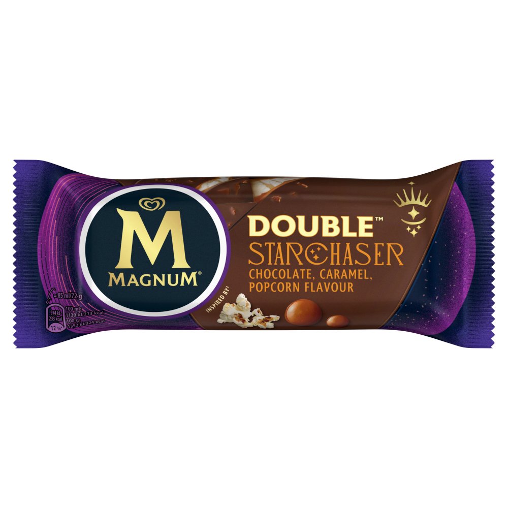 Magnum Double Starchaser Chocolate, Caramel, Popcorn Flavour