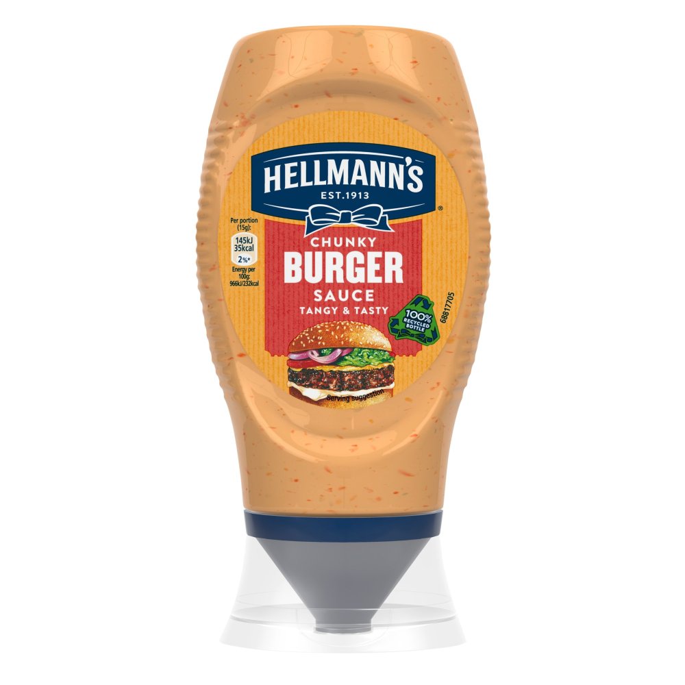 Hellmann's Condiment Chunky Burger Sauce (250ml × 8 × 1)