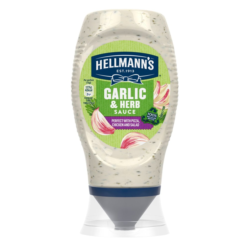Hellmann's Creamy Sauce Garlic & Herb (250ml × 8 × 1)