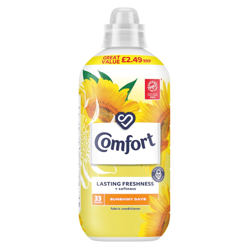 Comfort Fabric Conditioner Sunshiny Days 33 washes (990ml × 8 × 1)