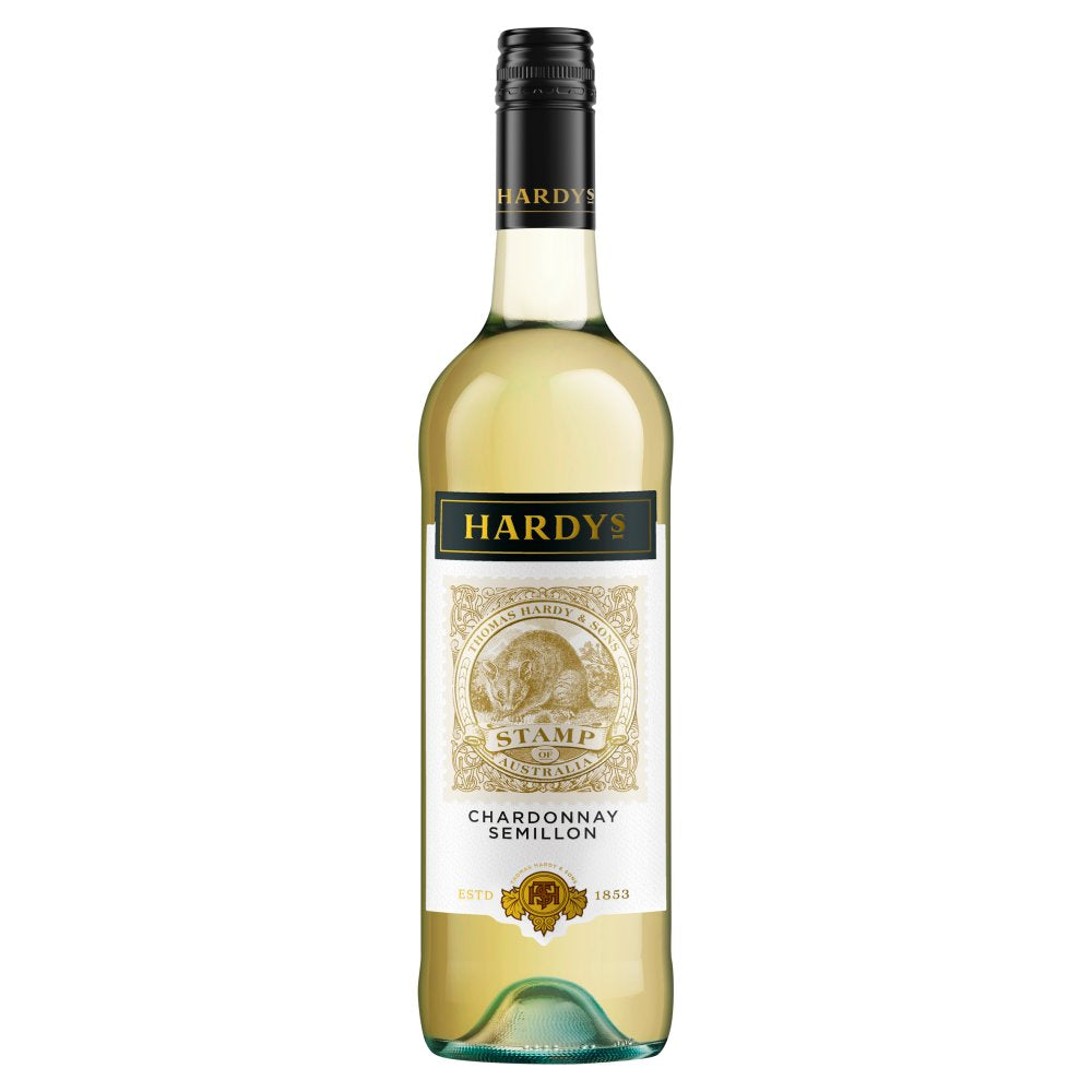 Hardys Stamp Chardonnay Semillon White Wine 75cl (75Cl × 6)