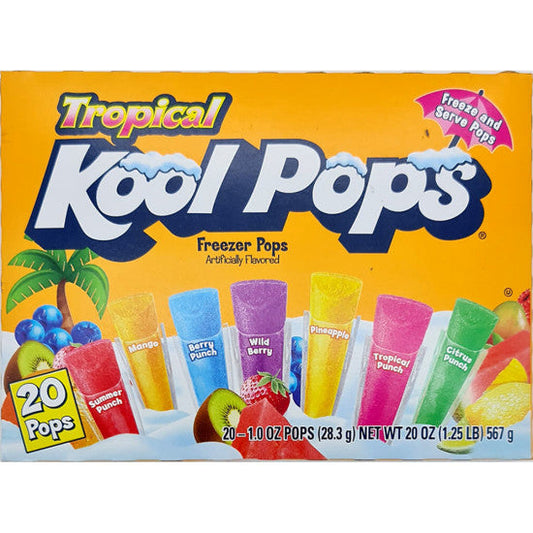 KOOL POPS TROPICAL FREEZER POPS