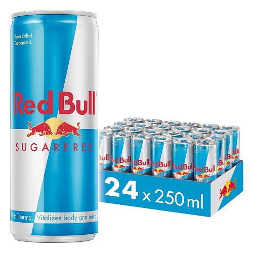 Red Bull Energy Drink Sugar Free (250ml × 24 × 1)