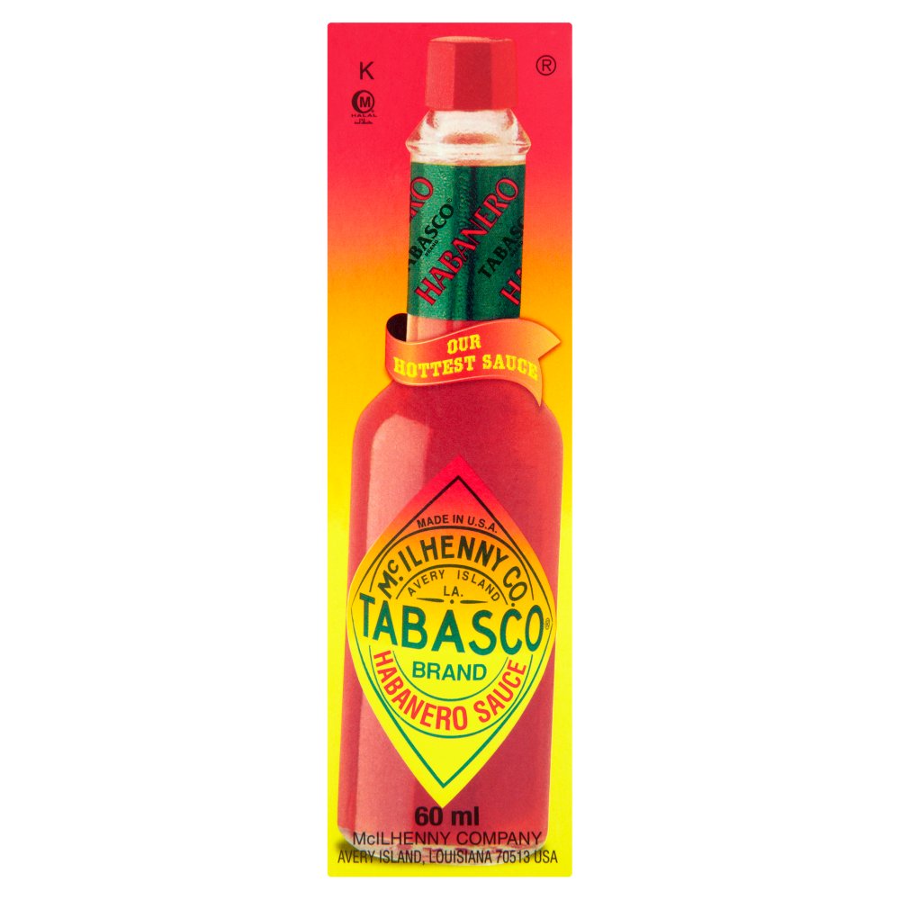 Tabasco Habanero Sauce Fiery (60ml × 12 × 1)