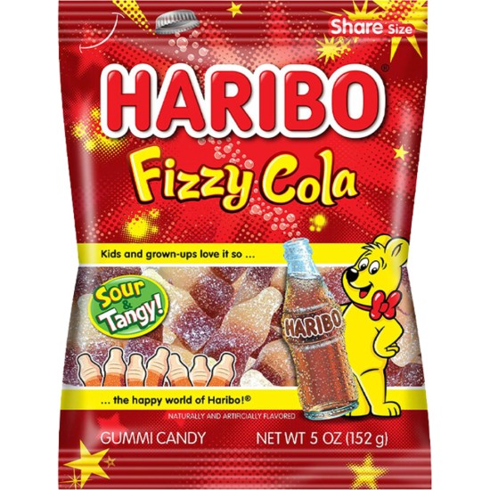 HARIBO FIZZY COLA PEG BAG