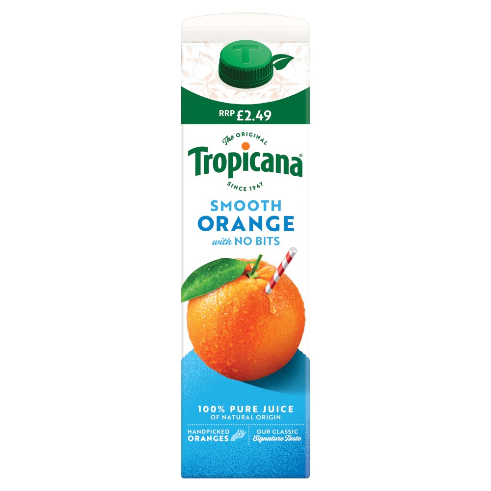 Tropicana Smooth Orange with No Bits (850ml × 6 × 1)