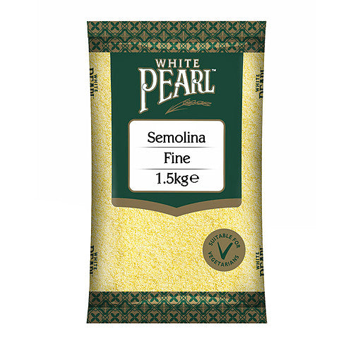 White Pearl Semolina Fine (1.5Kg × 6)