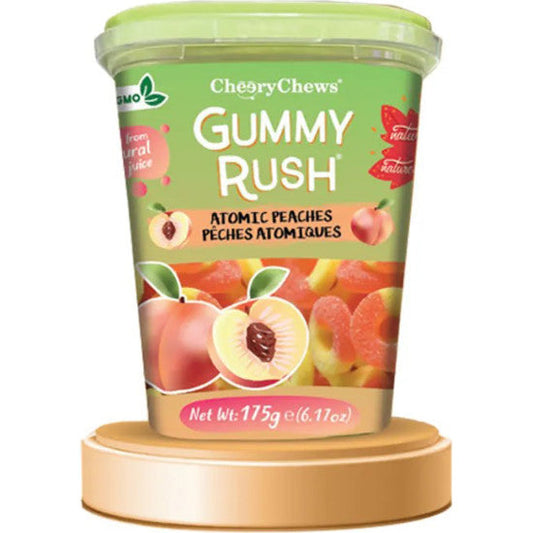 GUMMY RUSH ATOMIC PEACHES 6.17OZ