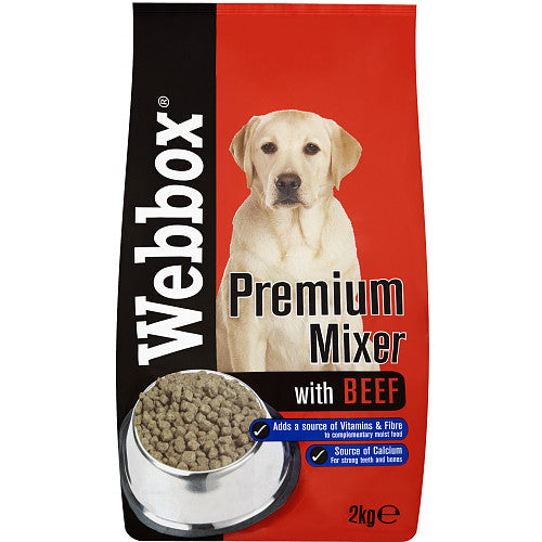 Webbox Mixer Biscuit with Beef (2Kg × 1)