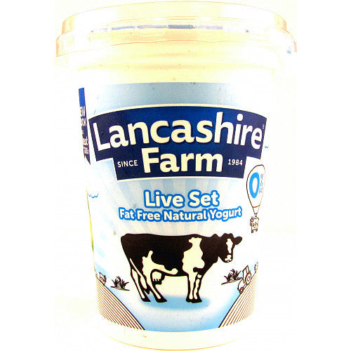 Lancashire Farm Natural Live Set Yoghurt (400g × 6)