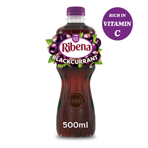 Ribena Blackcurrant Juice Drink (500ml × 12 × 1)