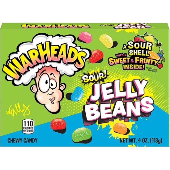 WARHEADS SOUR JELLY BEANS THEATRE BOX