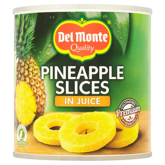 Del Monte Pineapple Slices in Juice (432g × 12 × 1)