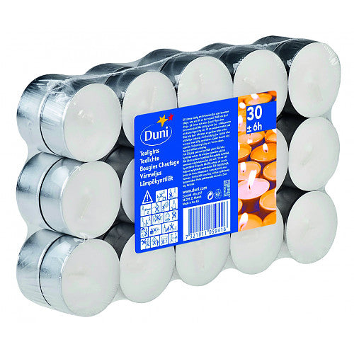 Tealights White 6Hr (30s × 12)