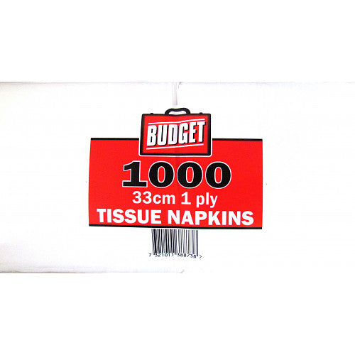 Budget Napkins 1ply (1000s × 6)