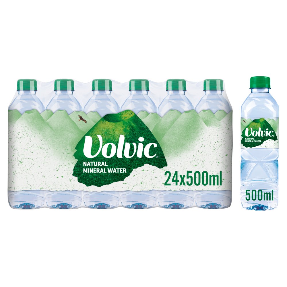 Volvic Natural Mineral Water (50Cl × 24 × 1)