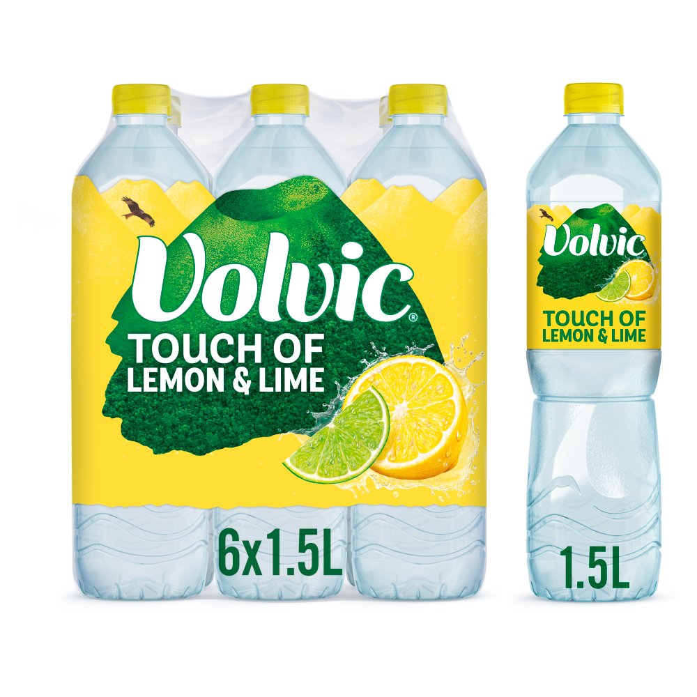 Volvic Touch of Lemon & Lime 1.5L (1.5Ltr × 6 × 1)