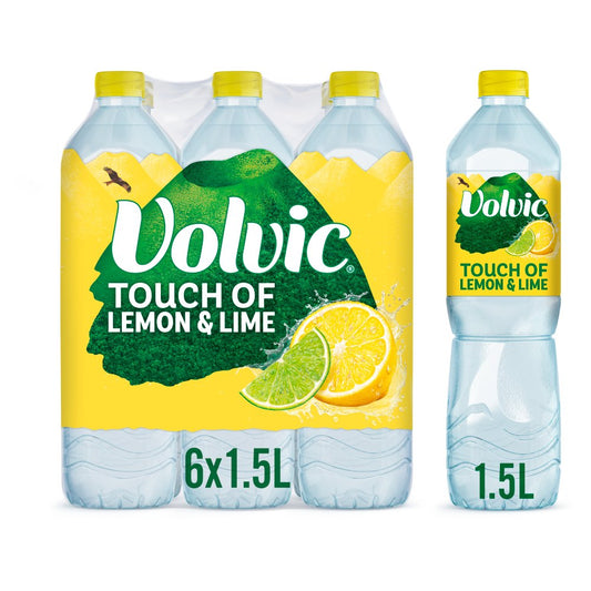 Volvic Touch of Lemon & Lime 1.5L (1.5Ltr × 6 × 1)